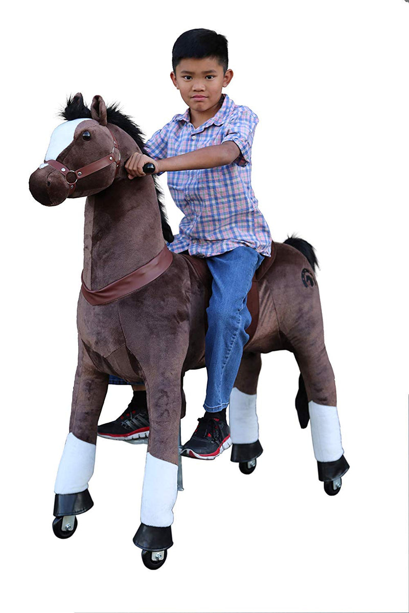 Medallion Ride On Toy Really Walking Horse PURPLE UNICORN - Large Size main image 1