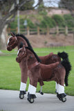 Medallion Ride On Toy Really Walking Horse CHOCOLATE BROWN - Medium Size