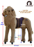 MEDALLION - My Pony Ride On Real Walking Horse for Children 10+ to Adults Or up to 200 lbs in THE KING LION