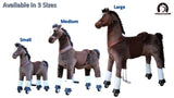 Medallion Ride On Toy Really Walking Horse CHOCOLATE BROWN - Medium Size