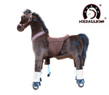 Medallion Ride On Toy Really Walking Horse CHOCOLATE BROWN - Medium Size