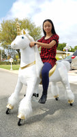 Medallion Ride On Toy Really Walking Horse PINK UNICORN - Large Size