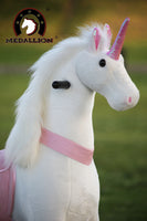 Medallion Ride On Toy Really Walking Horse PINK UNICORN - Medium Size