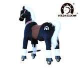 Medallion Ride On Toy Really Walking Horse BLACK KNIGHT - Medium Size
