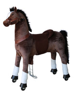 Medallion Ride On Toy Really Walking Horse CHOCOLATE BROWN - Large Size
