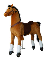 Medallion Ride On Toy Really Walking Horse BROWN - Large Size