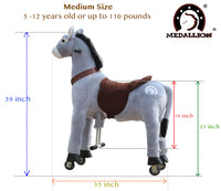 Medallion Ride On Toy Really Walking DANDY DONKEY - Medium Size