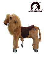 Medallion Ride On Toy Really Walking FRIENDLY LION - Small Size