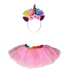 Medallion - My Unicorn Ride On Horse for Girls with Tutu Skirt Medium Size (PINK Color)  with Headband & Skirt (TUTU) for Your Child