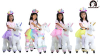 Medallion - My Unicorn Ride On Toy Horse for Girls with Tutu Skirt Small Size (Purple Color) with Headband & Skirt (TUTU) for Your Child